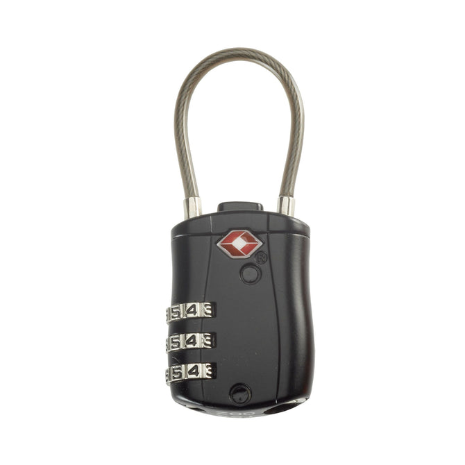 variant:41140760379584 Smooth Trip TSA Accepted Combination Cable Lock - Black
