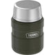 variant:46533270929600 16 oz. Stainless Steel Food Jar w Folding Spoon Matte Army Green