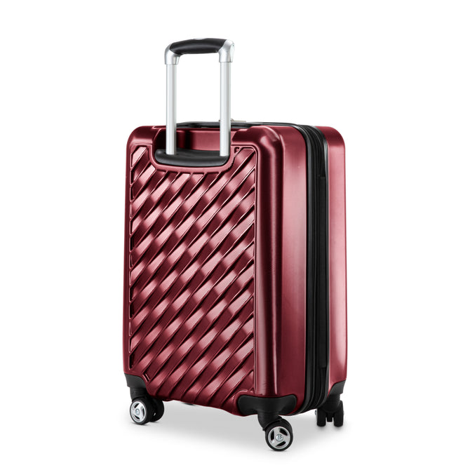 variant:43709068017856 RBH Melrose Hardside Carry-On Spinner Luggage Claret Red