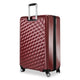 variant:43709104881856 RBH Melrose Hardside Large Checked Spinner Luggage Red