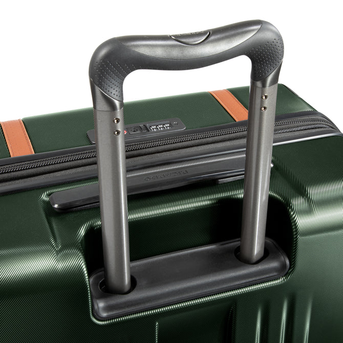 variant:43710649794752 RBH Montecito 2.0 Large Checked Spinner Luggage Hunter Green