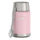 variant:46529430257856 24 oz Stainless Steel Food Jar w/ Spoon Sunset Pink