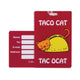 variant:44102988792000 travelon Personal Expression Luggage Tag Taco Cat