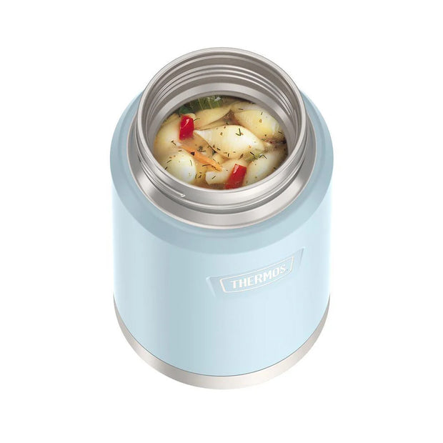 variant:46529430192320 24 oz Stainless Steel Food Jar w/ Spoon Glacier