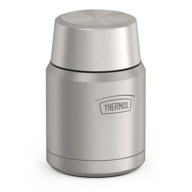 variant:43736965710016 16 oz Stainless Steel Food Jar w/ Spoon Matte Stainless Steel 