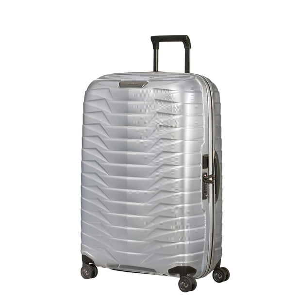 variant:44550608257216 Samsonite Proxis Large Checked Spinner Silver