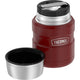 variant:46533270896832 16 oz. Stainless Steel Food Jar w Folding Spoon Matte Red
