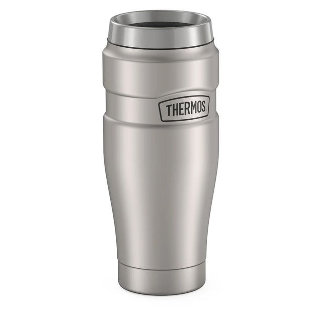 variant:46530409267392 16 oz Stainless Steel  Travel Tumbler Matte Stainless Steel 
