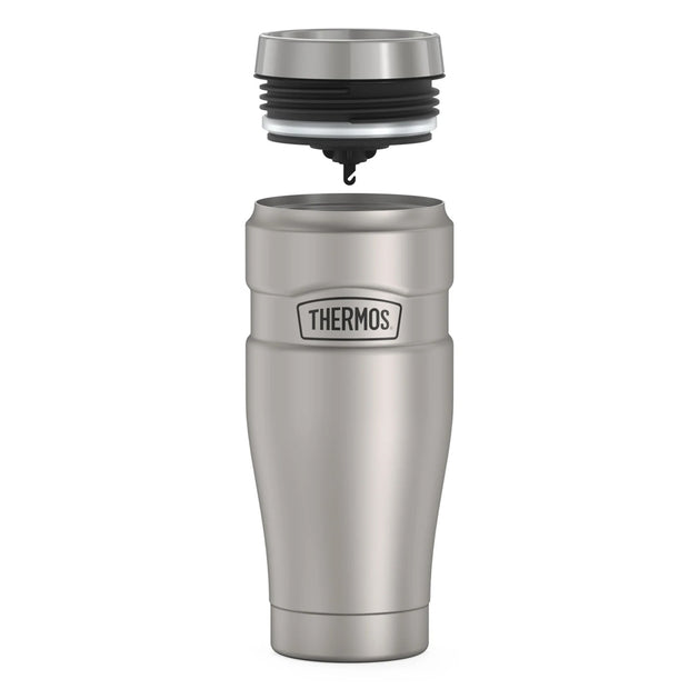variant:46530409267392 16 oz Stainless Steel  Travel Tumbler Matte Stainless Steel 