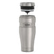 variant:46530409267392 16 oz Stainless Steel  Travel Tumbler Matte Stainless Steel 