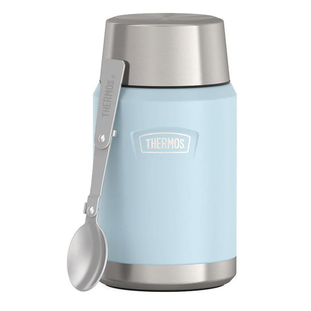 variant:46529430192320 24 oz Stainless Steel Food Jar w/ Spoon Glacier