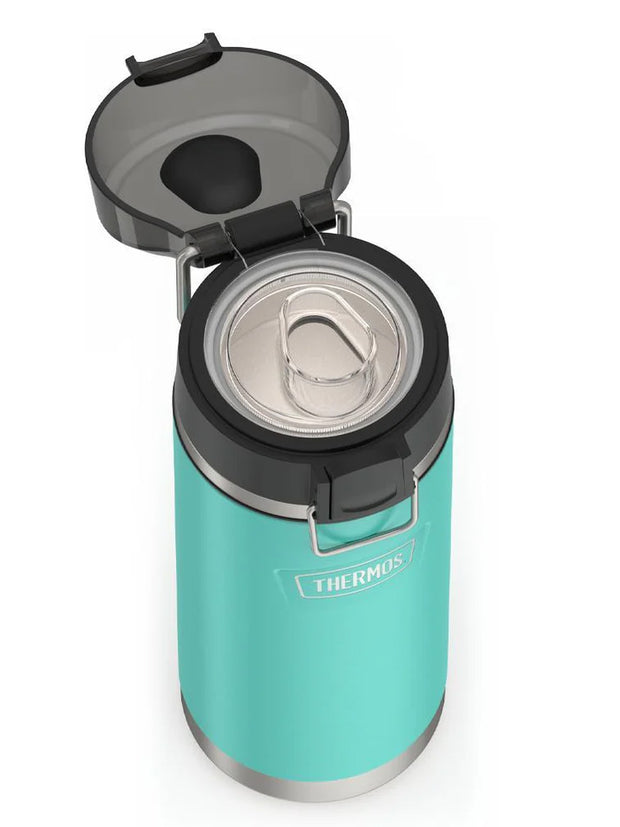 variant:46488643141824 Thermos 18 oz Stainless Steel Kids Water Bottle w/ Spout Lid Seafoam