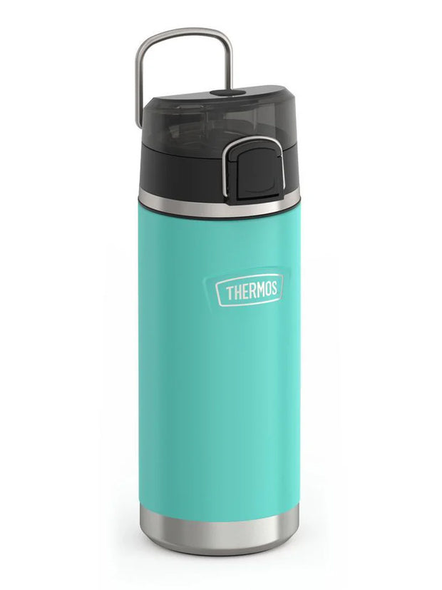 variant:46488643141824 Thermos 18 oz Stainless Steel Kids Water Bottle w/ Spout Lid Seafoam