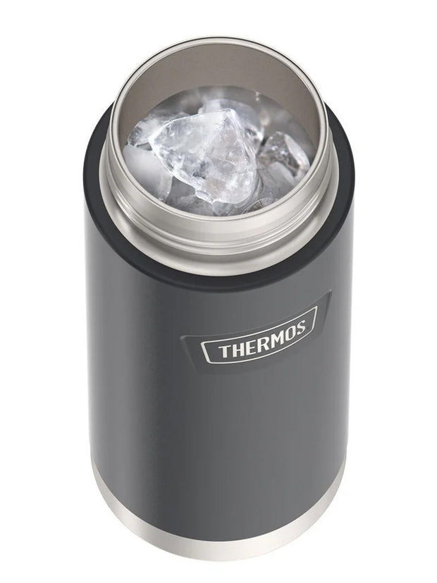 variant:46488643436736 Thermos 18 oz Stainless Steel Kids Water Bottle w/ Spout Lid Granite