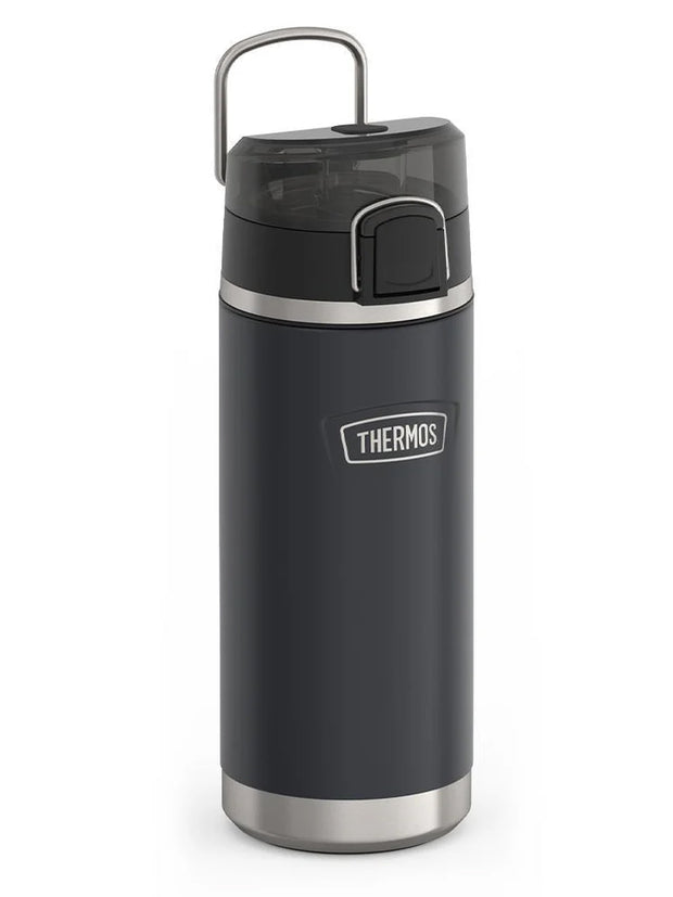 variant:46488643436736 Thermos 18 oz Stainless Steel Kids Water Bottle w/ Spout Lid Granite