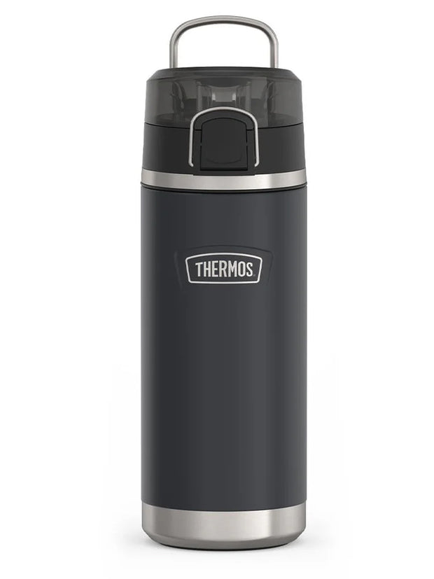 variant:46488643436736 Thermos 18 oz Stainless Steel Kids Water Bottle w/ Spout Lid Granite