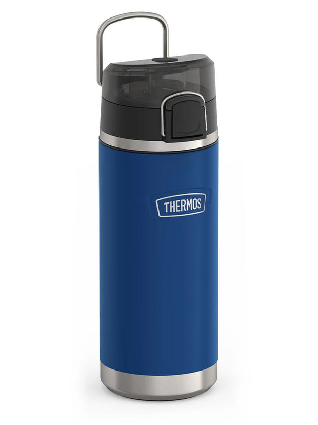variant:46488643010752Thermos 18 oz Stainless Steel Kids Water Bottle w/ Spout Lid Navy