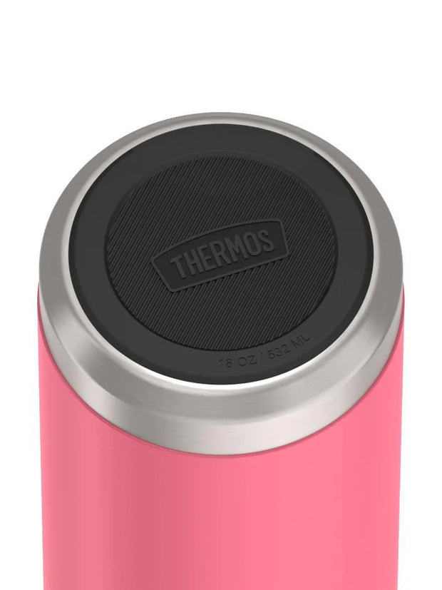 variant:46488643207360 Thermos 18 oz Stainless Steel Kids Water Bottle w/ Spout Lid Pink