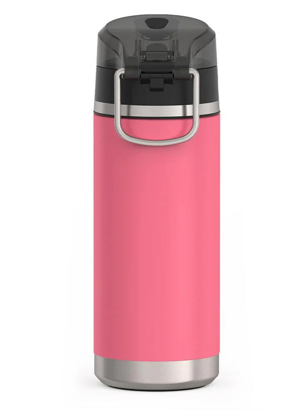 variant:46488643207360 Thermos 18 oz Stainless Steel Kids Water Bottle w/ Spout Lid Pink
