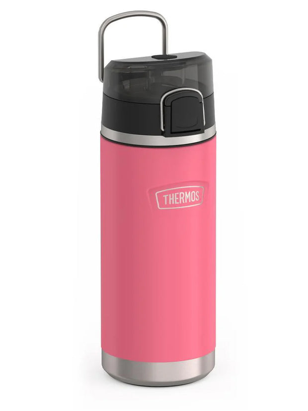 variant:46488643207360 Thermos 18 oz Stainless Steel Kids Water Bottle w/ Spout Lid Pink