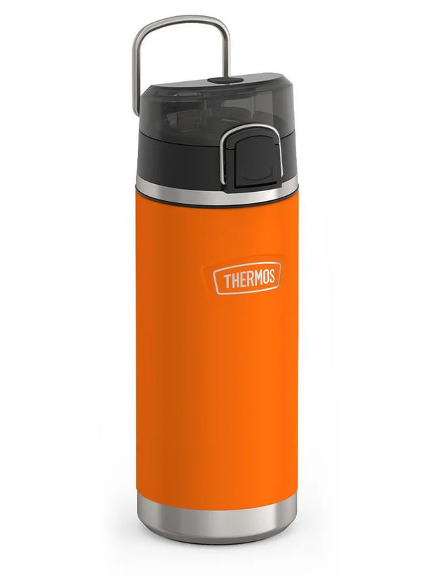variant:46488643272896 Thermos 18 oz Stainless Steel Kids Water Bottle w/ Spout Lid Orange