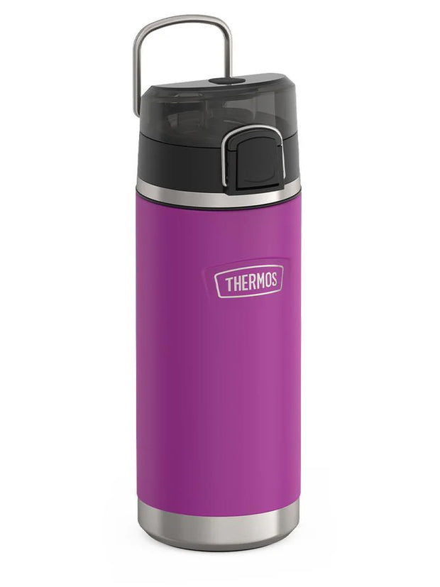 variant:46488642945216 Thermos 18 oz Stainless Steel Kids Water Bottle w/ Spout Lid Plum