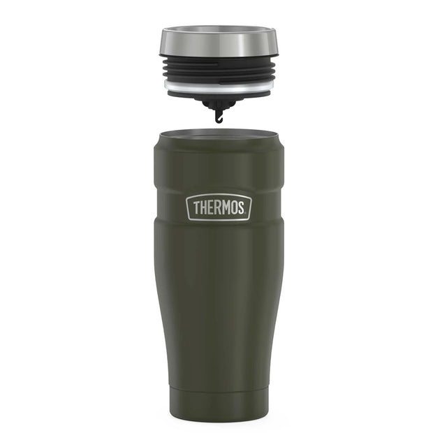 variant:46530430402752 16 oz Stainless Steel  Travel Tumbler Matte Army Green