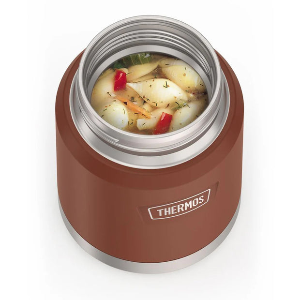 variant:46529225949376 16 oz Stainless Steel Food Jar w/ Spoon Saddle