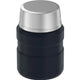 variant:46533270864064 16 oz. Stainless Steel Food Jar w Folding Spoon Matte Midnight Blue