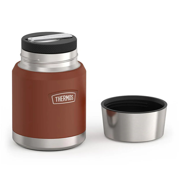 variant:46529225949376 16 oz Stainless Steel Food Jar w/ Spoon Saddle