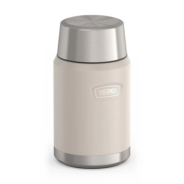 variant:46529430126784 24 oz Stainless Steel Food Jar w/ Spoon Sandstone