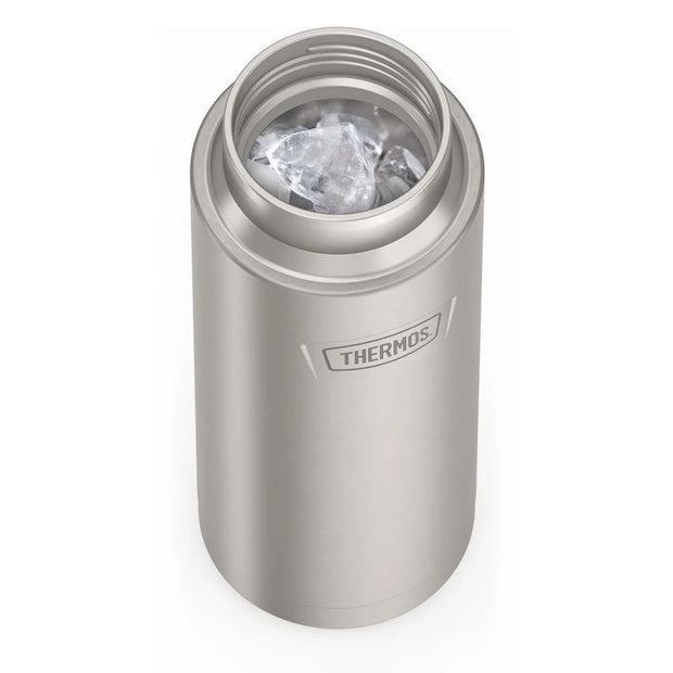 variant:46515266617536 24oz Icon Stainless Steel Water Bottle w/ Screw Top Matte Stainless Steel