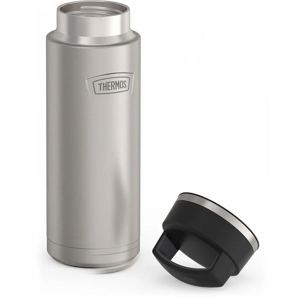 variant:46515266617536 24oz Icon Stainless Steel Water Bottle w/ Screw Top Matte Stainless Steel