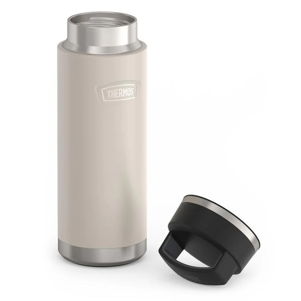variant:46515269599424 24oz Icon Stainless Steel Water Bottle w/ Screw Top Sandstone