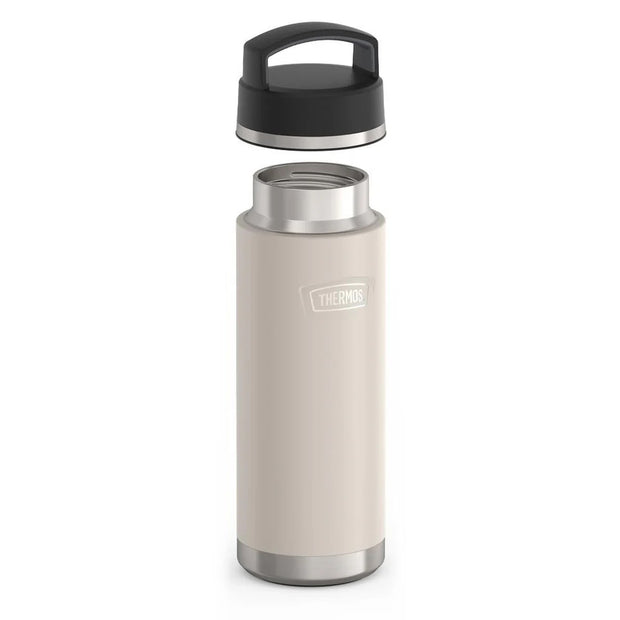 variant:46515269599424 24oz Icon Stainless Steel Water Bottle w/ Screw Top Sandstone