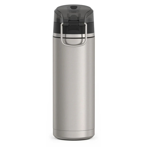 variant:43737238667456 24oz Icon Stainless Steel Water Bottle w/ Spout MATTE STAINLESS STEEL