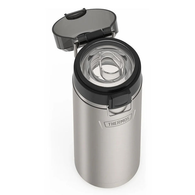 variant:43737238667456 24oz Icon Stainless Steel Water Bottle w/ Spout MATTE STAINLESS STEEL