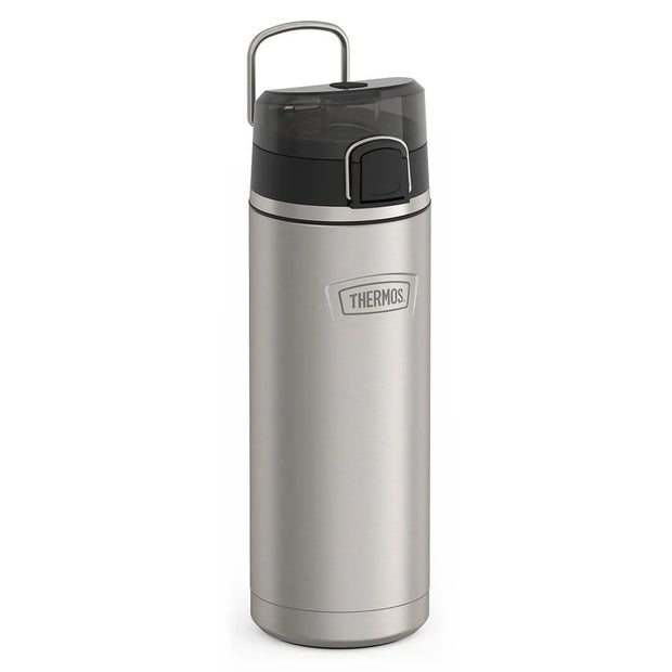 variant:43737238667456 24oz Icon Stainless Steel Water Bottle w/ Spout MATTE STAINLESS STEEL