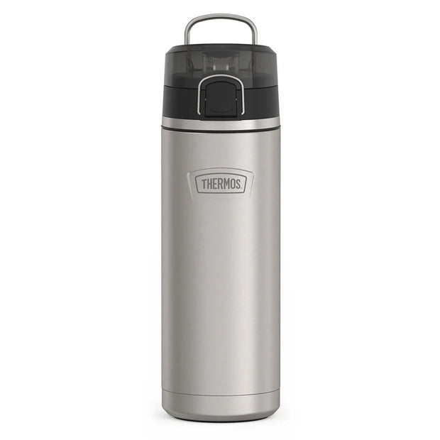variant:43737238667456 24oz Icon Stainless Steel Water Bottle w/ Spout MATTE STAINLESS STEEL