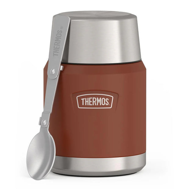 variant:46529225949376 16 oz Stainless Steel Food Jar w/ Spoon Saddle