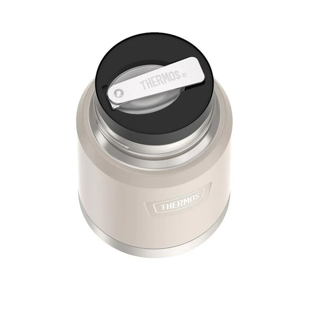 variant:46529225818304 16 oz Stainless Steel Food Jar w/ Spoon Sandstone