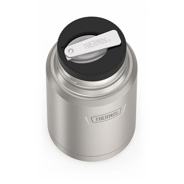 variant:43736977178816 24 oz Stainless Steel Food Jar w/ Spoon Matte Stainless Steel 