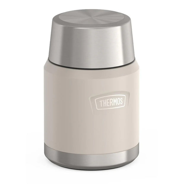 variant:46529225818304 16 oz Stainless Steel Food Jar w/ Spoon Sandstone