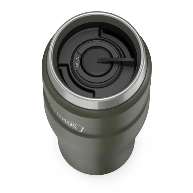 variant:46530430402752 16 oz Stainless Steel  Travel Tumbler Matte Army Green