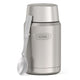 variant:43736977178816 24 oz Stainless Steel Food Jar w/ Spoon Matte Stainless Steel 
