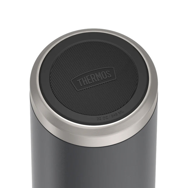 variant:46515459981504 32 oz Stainless Steel Water Bottle w/ Straw Lid Granite
