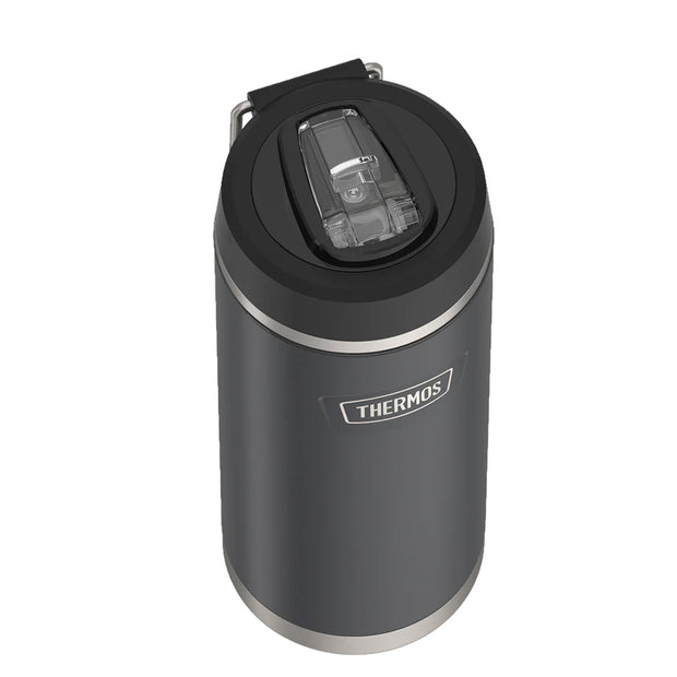 variant:46515459981504 32 oz Stainless Steel Water Bottle w/ Straw Lid Granite