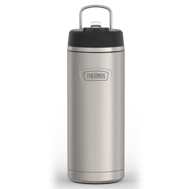 variant:46515459915968 32 oz Stainless Steel Water Bottle w/ Straw Lid Matte Stainless Steel