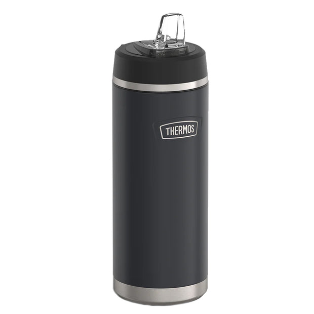 variant:46515459981504 32 oz Stainless Steel Water Bottle w/ Straw Lid Granite