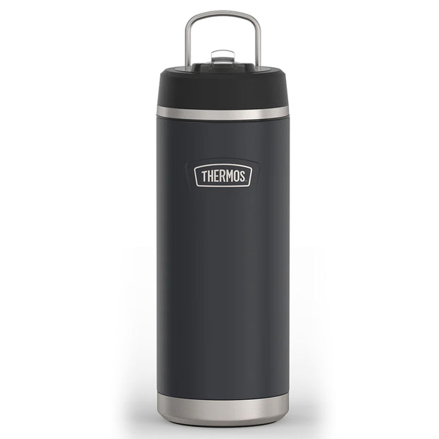 variant:46515459981504 32 oz Stainless Steel Water Bottle w/ Straw Lid Granite